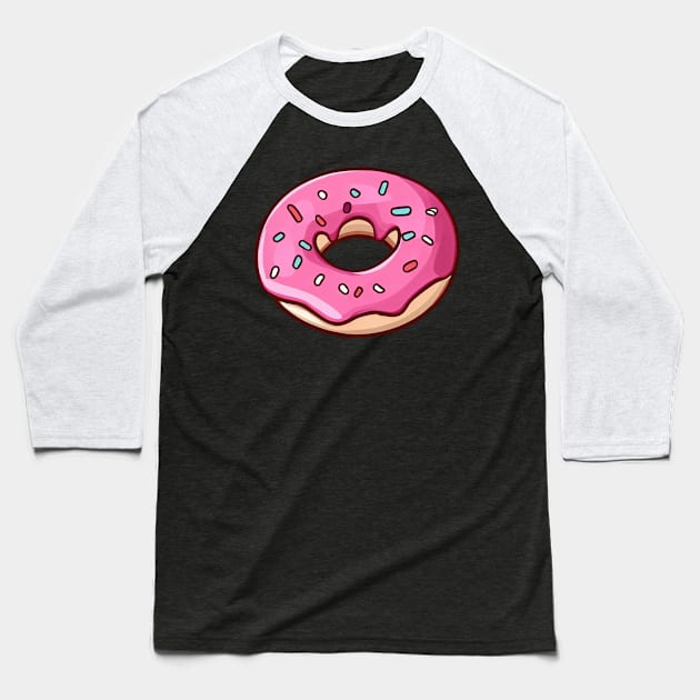 Donut Shirt Baseball T-Shirt by Weird Lines